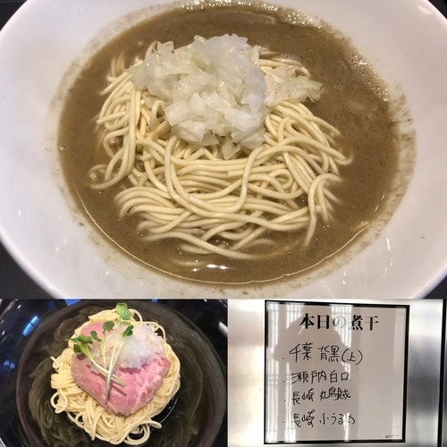 「かけそば あぶらそば セット 1000円」@煮干乱舞の写真