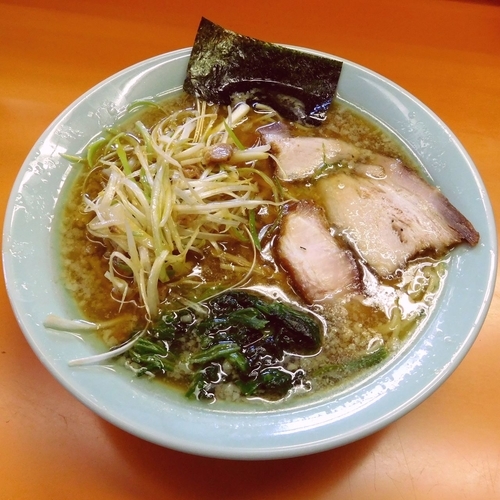 「ネギラーメン 並（650円）」@ラーメンショップ 椿 小川店の写真