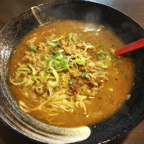 「キーマカレーラーメン」@ライトハウスの写真