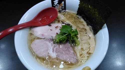 「鶏白醤油麺(大盛)」@超純水採麺 天国屋の写真