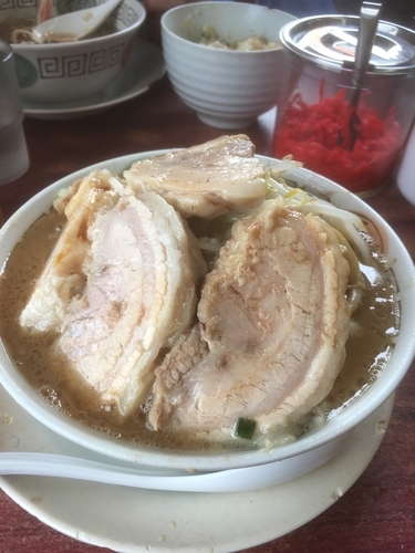「がっつりラーメン＋豚2枚」@博多長浜らーめん 楓神の写真