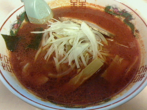 「地獄ラーメン２丁目、小ライス」@味の大王の写真