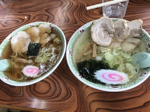 「塩、醤油」@手打ちラーメン 丸富の写真