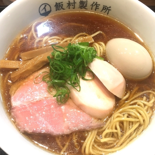 「【限定】鶏100％支那そば＋味玉」@中華そば 飯村製作所の写真