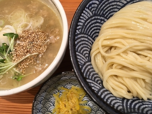 「【限定】塩つけそば 900円（ゆず+100円）」@麺 一直の写真