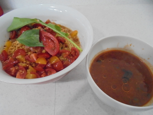 「【限定】６種類のトマトのイタリアンつけ麺　１５００円」@ラーメン星印の写真