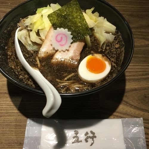 「焦がし味噌麺」@西麻布 五行の写真