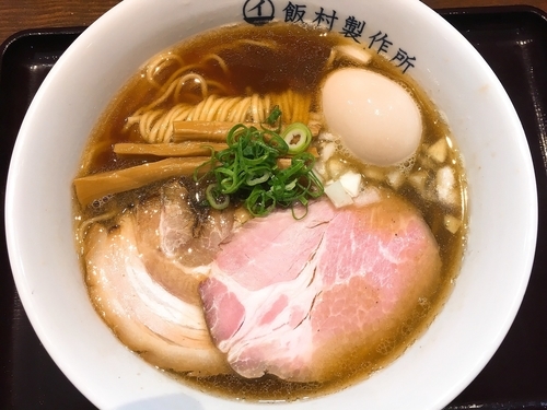 「中華そば(醤油)＋味玉 880円」@中華そば 飯村製作所の写真