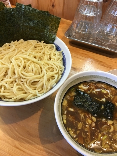 「つけめん（中）　のり」@自家製中華そば としおかの写真