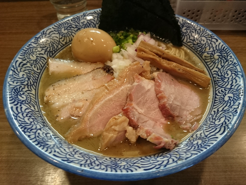 「特製極上濃厚煮干しそば」@煮干しつけ麺 宮元の写真