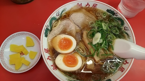 「特製醤油味玉ラーメン 750円（麺固め、油少なめ）」@ラーメン魁力屋 鶴川店の写真