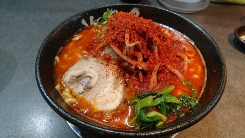 「赤豚6辛+大盛り+他」@次男坊 BLACK REDの写真