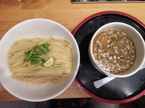 「鶏もつつけ麺＋女将カレー雑炊」@清麺屋の写真