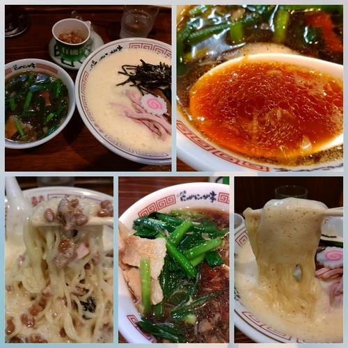 「【限定】特ニラ玉つけそば全卵ホイップ1100円＋カップ納豆」@二代目 にゃがにゃが亭の写真