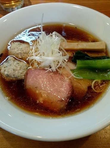 「醤油つくねそば」@麺処 いち林の写真