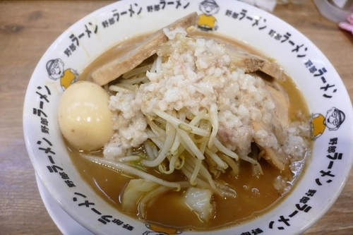 「豚骨豚野郎大盛り」@野郎ラーメン 恵比寿西口店の写真