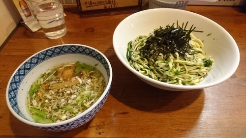 「【期間限定】生のりの和えつけ麺～白醤油仕立て～」@麺処 びぎ屋の写真