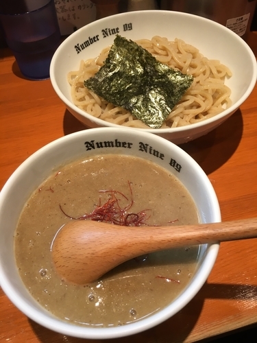 「濃厚つけ麺(煮干)800円(熱盛)」@麺Dining Number Nine 09の写真