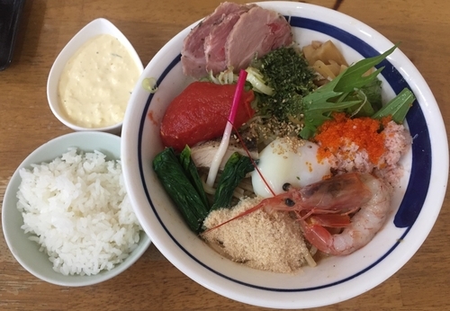 「[皐月の一杯]紅ズワイ蟹&赤海老の和えそばB1500円」@MENYA 食い味の道有楽の写真