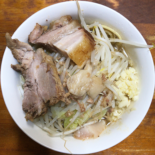 「ミニラーメン（にんにくアブラ）」@蓮爾 新町一丁目店の写真