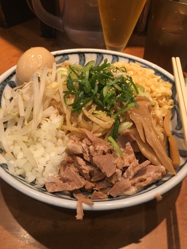 「まぜそば大」@つけめん でんまる 飯田橋店の写真
