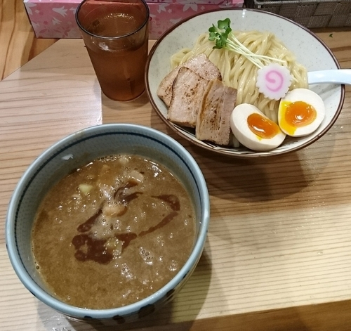 「特製つけ麺(中)」@銀座 朧月の写真