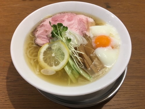 「冷やし温玉イリコそば 880円」@中華そば 二階堂の写真