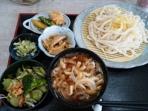 「もりうどん　肉たまご汁」@田舎うどん めんくい亭の写真