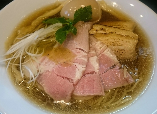 「特製醬油そば＋大盛り」@麺屋 中川會 住吉店の写真