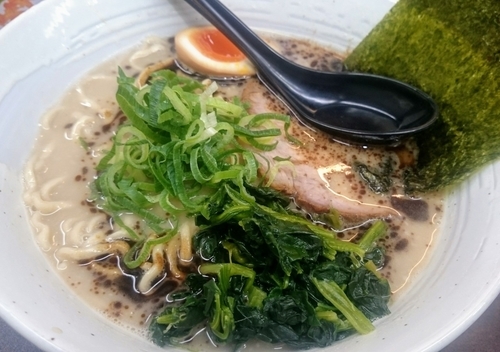 「ラーメン黒+餃子」@麺屋 正の写真