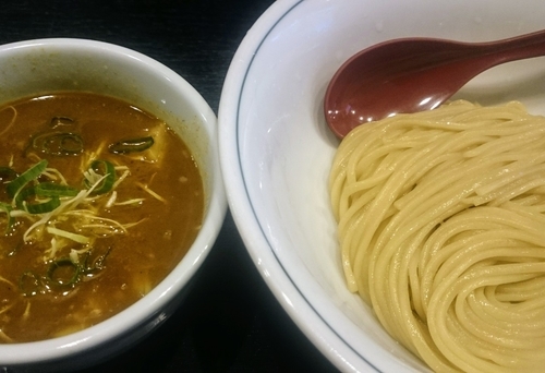 「鶏白湯濃厚カレーつけ麺＋チーズライス」@雨ニモマケズの写真