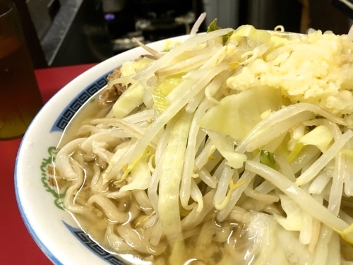 「小ラーメン・ニンニク」@ラーメン二郎 目黒店の写真