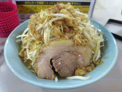 「ミニラーメン ７５０円 ※アブラマシマシ」@立川マシマシ 足利総本店の写真