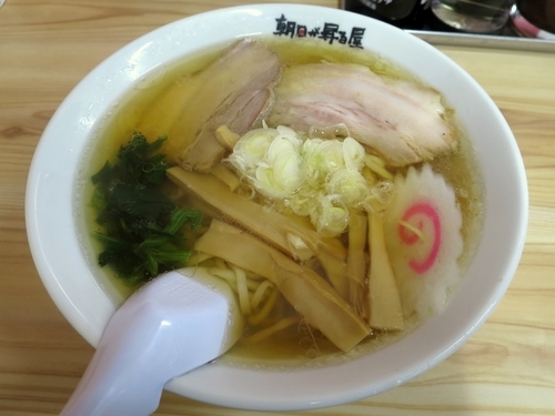 「青竹手打ちラーメン ６２０円 ※麺硬め」@佐野青竹手打ちラーメン 朝日が昇る屋の写真