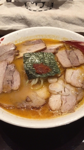 「海老味噌チャーシュー麺」@海老秀 関内さくら通り店の写真