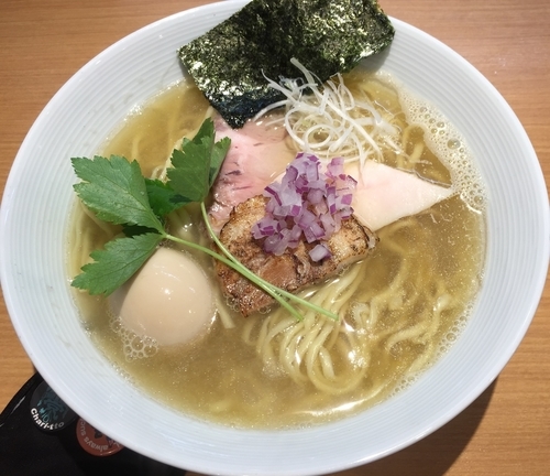 「味玉入り煮干しそば（￥750）」@mojamojaの写真