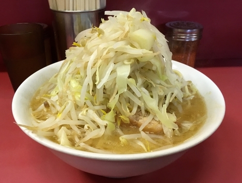 「小ラーメン・ヤサイニンニク」@ラーメン二郎 ひばりヶ丘駅前店の写真