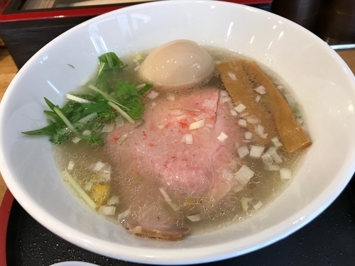 「鶏と鯛の塩そば」@清麺屋の写真