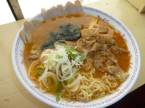 「ホルモンラーメン」@バスラーメンかわしまの写真