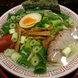 朝ラーメン（塩・太麺）
