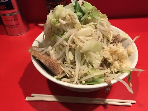 「小ラーメン ヤサイニンニク」@ラーメン二郎 府中店の写真