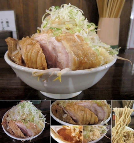 「ぶしらーめん（豚一切れ）890円 + 大盛  + 豚券～」@ちばから 渋谷道玄坂店の写真