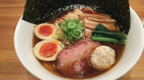 「特製醤油そば（中細麺）￥1,000」@麺処 いち林の写真