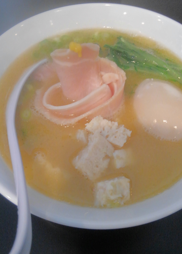 「粗炊中華そば HARD 塩割ver 煮卵」@粗炊中華そば のじじの写真