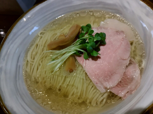 「【限定】塩そば600円」@麺屋 坂本01の写真