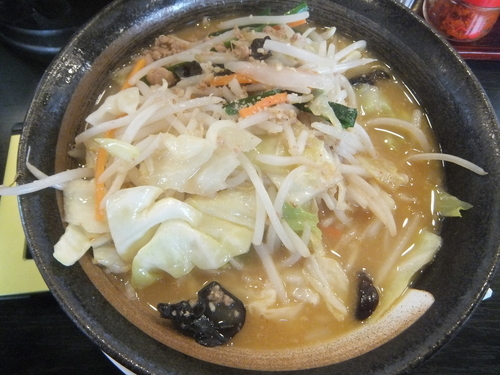 「味噌野菜ラーメン637円＆ギョーザ216円(クーポン無料)」@幸楽苑 我孫子店の写真