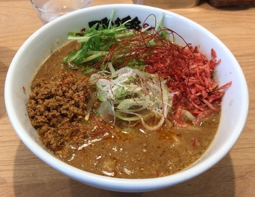 「濃厚ごまみそ担担麺＋ライス(950円＋100円)」@らーめん 雅楽 GARAKUの写真