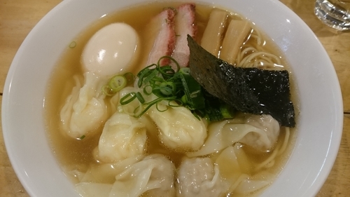 「白だし特製ワンタン麺」@支那そば 大和 稲荷町本店の写真