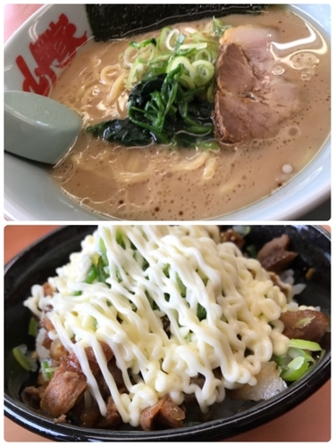 「ラーメンセット醤油」@ラーメン山岡家 ひたちなか店の写真