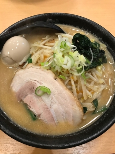 「味玉味噌ラーメン（大盛り）」@ぼっけもんの写真